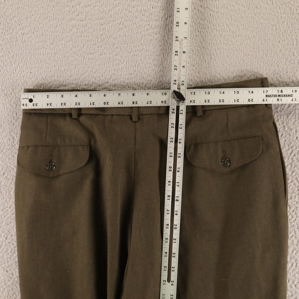 Coates Brothers Clothing Pants Mens 35x31 Green Polyester Wool USMC Marines - Picture 6 of 9